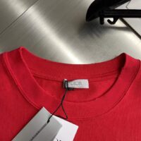 Dior Men CD Otani Workshop Relaxed-Fit T-Shirt Red Cotton Jersey (4)