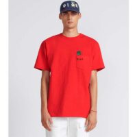 Dior Men CD Otani Workshop Relaxed-Fit T-Shirt Red Cotton Jersey (4)