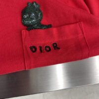Dior Men CD Otani Workshop Relaxed-Fit T-Shirt Red Cotton Jersey (4)