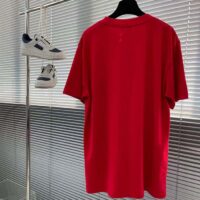 Dior Men CD Otani Workshop Relaxed-Fit T-Shirt Red Cotton Jersey (4)