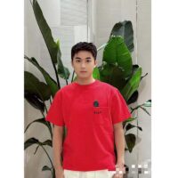 Dior Men CD Otani Workshop Relaxed-Fit T-Shirt Red Cotton Jersey (4)