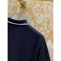 Dior Men CD Polo Shirt Bee Embroidery Black Cotton Piqué (5)