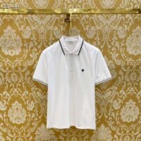 Dior Men CD Polo Shirt Bee Embroidery White Cotton Piqué (9)