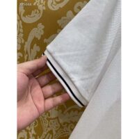 Dior Men CD Polo Shirt Bee Embroidery White Cotton Piqué (9)