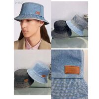 Dior Unisex CD Dior Denim Bucket Hat Light Blue Cotton (2)