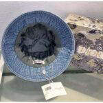 Dior Unisex CD Dior Denim Bucket Hat Light Blue Cotton - Image 4