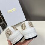 Dior Unisex CD Dior Or Walk'n'Dior Platform Sneaker Cotton Embroidered Macrocannage - Image 10