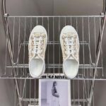 Dior Unisex CD Dior Or Walk'n'Dior Platform Sneaker Cotton Embroidered Macrocannage - Image 5