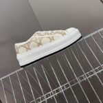 Dior Unisex CD Dior Or Walk'n'Dior Platform Sneaker Cotton Embroidered Macrocannage - Image 2