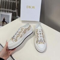 Dior Unisex CD Dior Or Walk’n’Dior Platform Sneaker Cotton Embroidered Macrocannage (9)