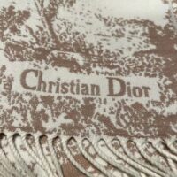 Dior Unisex CD Toile De Jouy Sauvage Scarf Rose Cashmere Wool (8)
