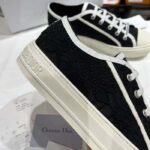 Dior Unisex CD Walk'N'Dior Platform Sneaker Black Cotton Canvas - Image 7