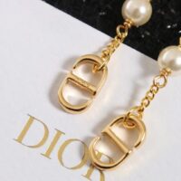 Dior Women 30 Montaigne Stud Earrings Gold-Finish Metal CD Signatures (9)