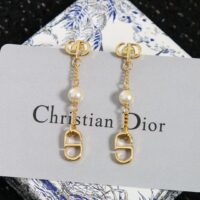 Dior Women 30 Montaigne Stud Earrings Gold-Finish Metal CD Signatures (9)