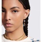 Dior Women 30 Montaigne Stud Earrings Gold-Finish Metal CD Signatures – Bild 9