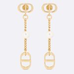 Dior Women 30 Montaigne Stud Earrings Gold-Finish Metal CD Signatures