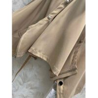 Dior Women CD Cape-Effect Peacoat Beige Cotton Gabardine (14)