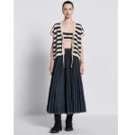 Dior Women CD Dior Marinière Bralette White Navy Blue Cotton - Image 10