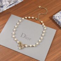 Dior Women CD Dior Métamorphose Short Necklace Chocker Metal Pearls (3)