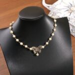 Dior Women CD Dior Métamorphose Short Necklace Chocker Metal Pearls - Image 3