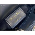 Dior Women CD Lady Dior Micro Bag Black Cannage Lambskin - Imagen 10