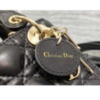 Dior Women CD Lady Dior Micro Bag Black Cannage Lambskin (5)