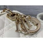 Dior Women CD Lady Dior Micro Bag Latte Cannage Lambskin - immagine 9