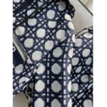 Dior Men CD Macrocannage Short-Sleeved Hooded Short Anorak Navy - Imagen 5