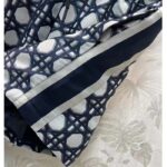 Dior Men CD Macrocannage Short-Sleeved Hooded Short Anorak Navy - Imagen 6