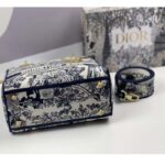 Dior Women CD Medium Lady D-Lite Bag Blue Toile De Jouy Embroidery - Imagen 6
