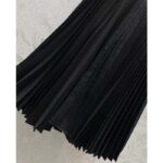 Dior Women CD Mid-Length Pleated Skirt Black Cotton Silk Poplin - immagine 7