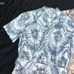 Dior Women CD Mid-Length Shirt Dress Navy Blue White Silk - Bild 13