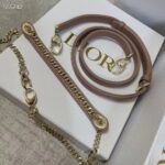 Dior Women CD Mini Lady Dior Bag Blush Cannage Lambskin – Image 9