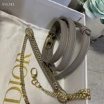 Dior Women CD Mini Lady Dior Bag Stone Gray Cannage Lambskin – Image 10