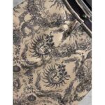 Dior Women CD Miniskirt White Navy Toile De Jouy Cotton Denim - Bild 4