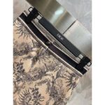 Dior Women CD Miniskirt White Navy Toile De Jouy Cotton Denim - Bild 5