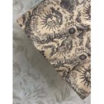 Dior Women CD Miniskirt White Navy Toile De Jouy Cotton Denim - Bild 6