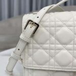 Dior Women CD Miss Dior Top Handle Bag Latte Cannage Lambskin - Image 9