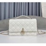 Dior Women CD Miss Dior Top Handle Bag Latte Cannage Lambskin - Image 2