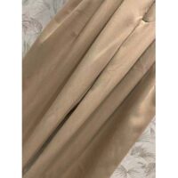 Dior Women CD Pleated Flared Pants Beige Cotton Gabardine (7)