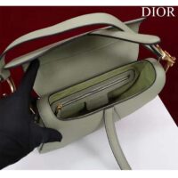 Dior Women CD Saddle Bag Strap Cedar Green Grained Calfskin (10)