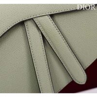 Dior Women CD Saddle Bag Strap Cedar Green Grained Calfskin (10)