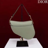 Dior Women CD Saddle Bag Strap Cedar Green Grained Calfskin (10)