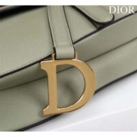 Dior Women CD Saddle Bag Strap Cedar Green Grained Calfskin (10)