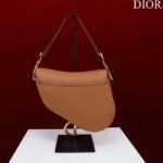 Dior Women CD Saddle Bag Strap Golden Saddle Grained Calfskin - Image 4
