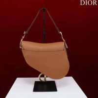 Dior Women CD Saddle Bag Strap Golden Saddle Grained Calfskin (2)