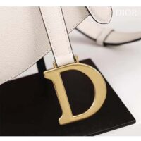 Dior Women CD Saddle Bag Strap Latte Grained Calfskin (8)