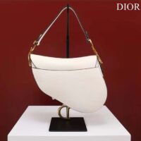 Dior Women CD Saddle Bag Strap Latte Grained Calfskin (8)