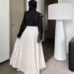 Dior Women CD Shirt Bow Collar Black Cotton Silk Poplin – Image 12