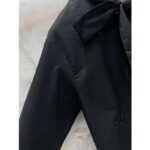 Dior Women CD Shirt Bow Collar Black Cotton Silk Poplin – Image 8